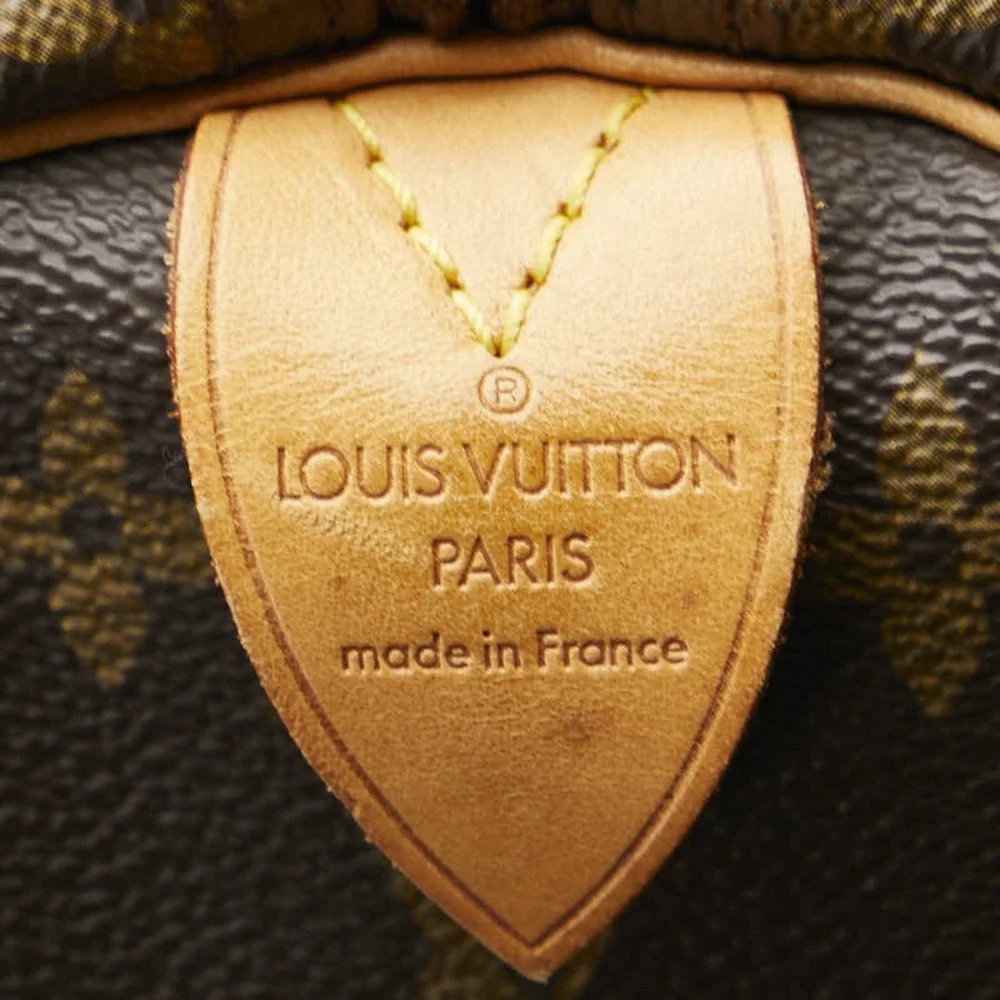 LOUIS VUITTON Authentic Brown Monogram Leather Keepall 60 Boston Bag